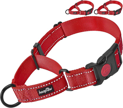 2 Packs Martingale Dog Collar with Quick Release Buckle Reflective Dog Training Collars for Small Medium Large Dogs