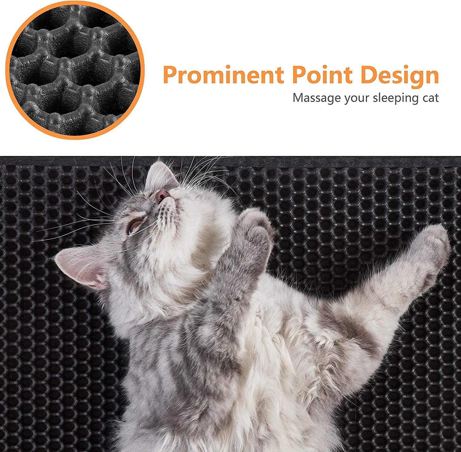 Cat Litter Mat - Honeycomb Double Layer Design, Waterproof, and Easy to Clean