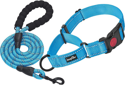 2 Packs Martingale Dog Collar with Quick Release Buckle Reflective Dog Training Collars for Small Medium Large Dogs