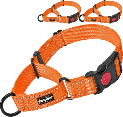 2 Packs Martingale Dog Collar with Quick Release Buckle Reflective Dog Training Collars for Small Medium Large Dogs